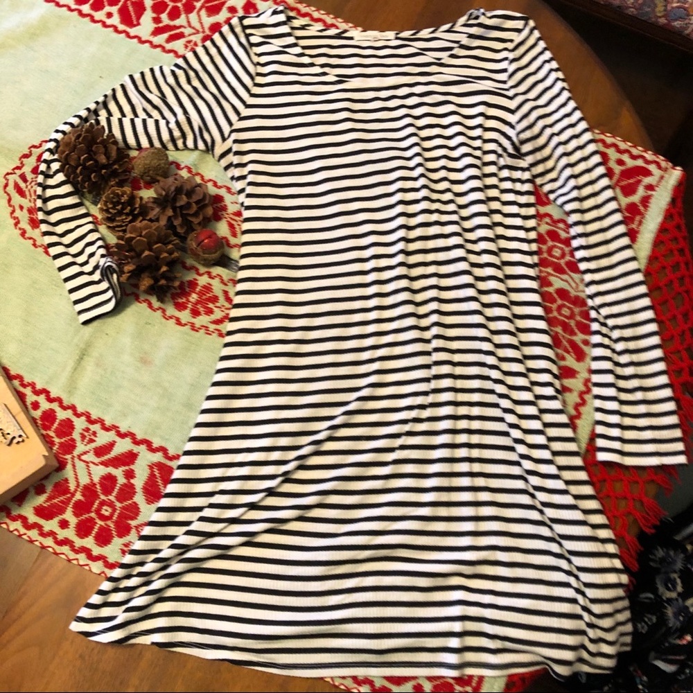 Ribbed cotton dress